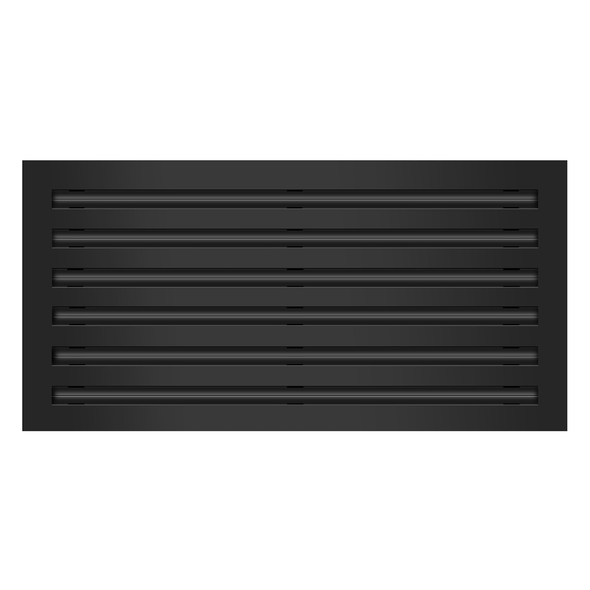 Frente de 24x12 Ventila Moderna de Color Negro para Aire Acondicionado - 24x12 Estandard Difusor Lineal - Texas Buildmart