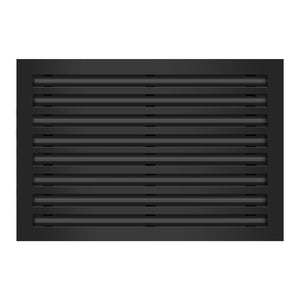 Frente de 24x16 Ventila Moderna de Color Negro para Aire Acondicionado - 24x16 Estandard Difusor Lineal - Texas Buildmart