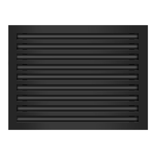 Frente de 24x18 Ventila Moderna de Color Negro para Aire Acondicionado - 24x18 Estandard Difusor Lineal - Texas Buildmart