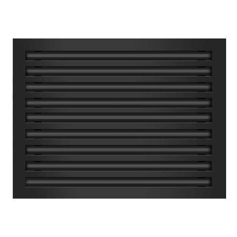 Frente de 24x18 Ventila Moderna de Color Negro para Aire Acondicionado - 24x18 Estandard Difusor Lineal - Texas Buildmart
