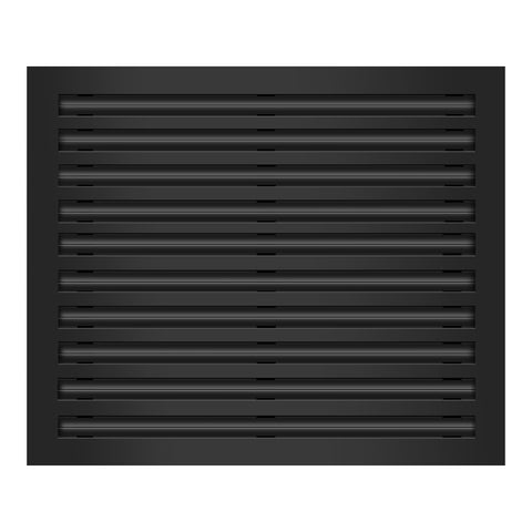 Frente de 24x20 Ventila Moderna de Color Negro para Aire Acondicionado - 24x20 Estandard Difusor Lineal - Texas Buildmart