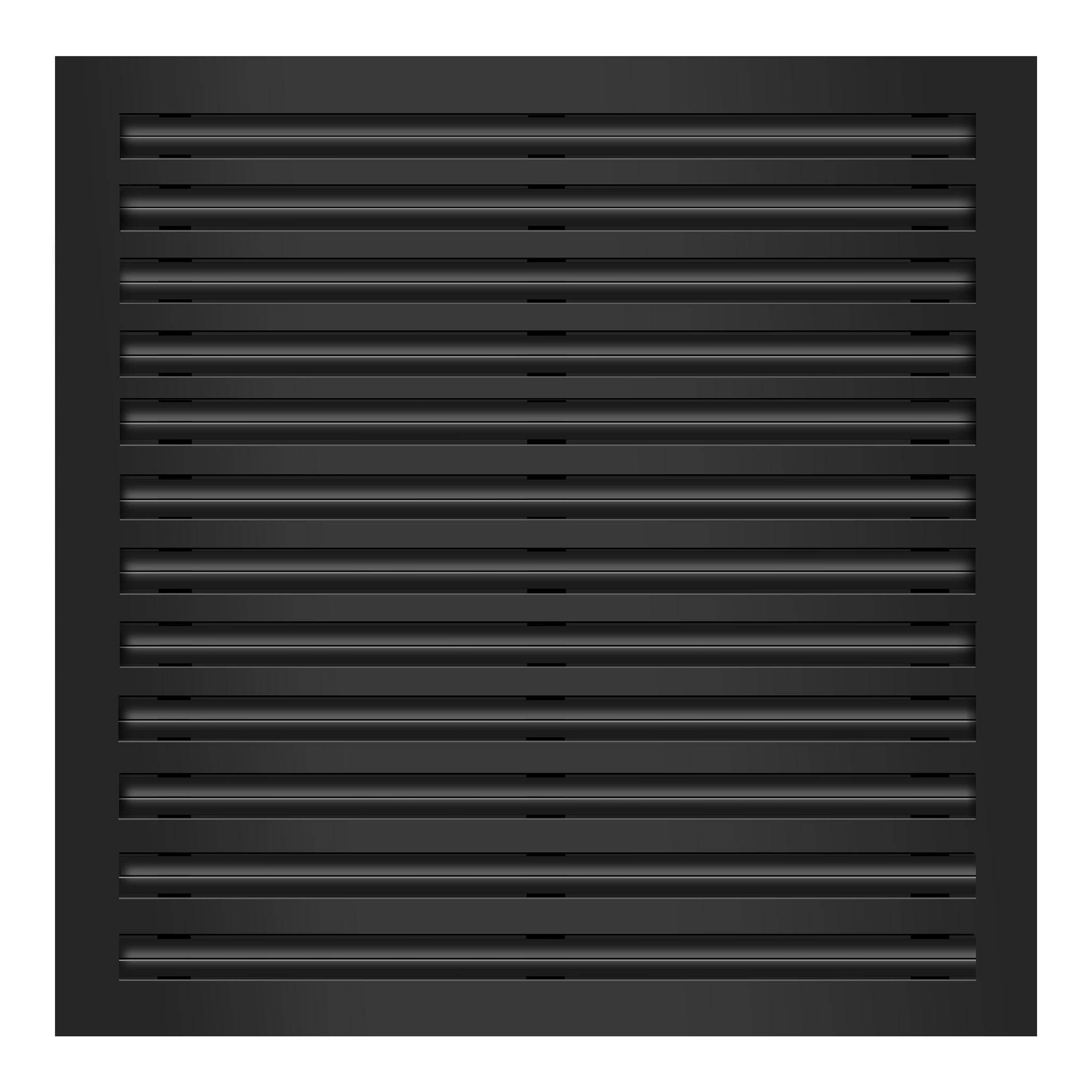 Frente de 24x24 Ventila Moderna de Color Negro para Aire Acondicionado - 24x24 Estandard Difusor Lineal - Texas Buildmart