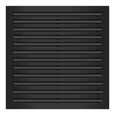 Frente de 24x24 Ventila Moderna de Color Negro para Aire Acondicionado - 24x24 Estandard Difusor Lineal - Texas Buildmart