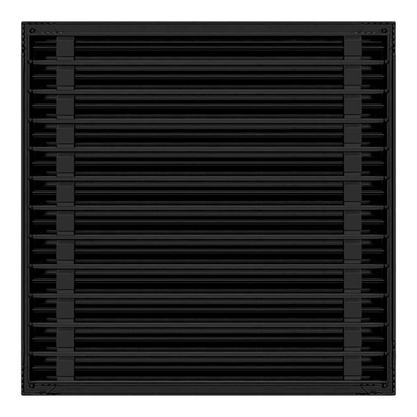 De atras de 24x24 Ventila Moderna de Color Negro para Aire Acondicionado - 24x24 Estandard Difusor Lineal - Texas Buildmart