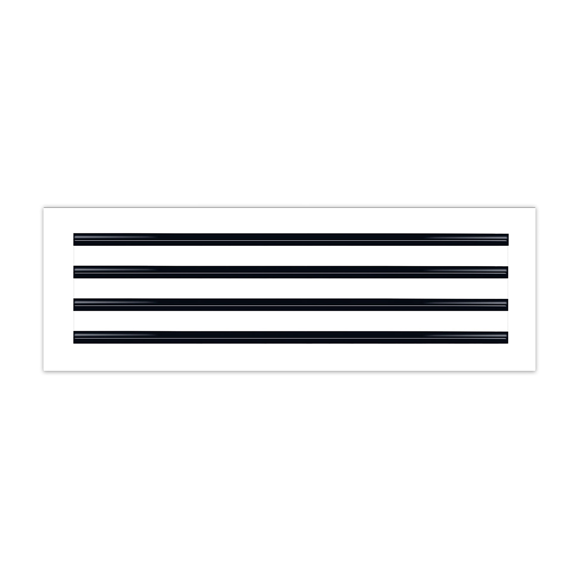 Frente de 24x8 Ventila Moderna de Color Blanco para Aire Acondicionado - 24x8 Estandard Difusor Lineal - Texas Buildmart