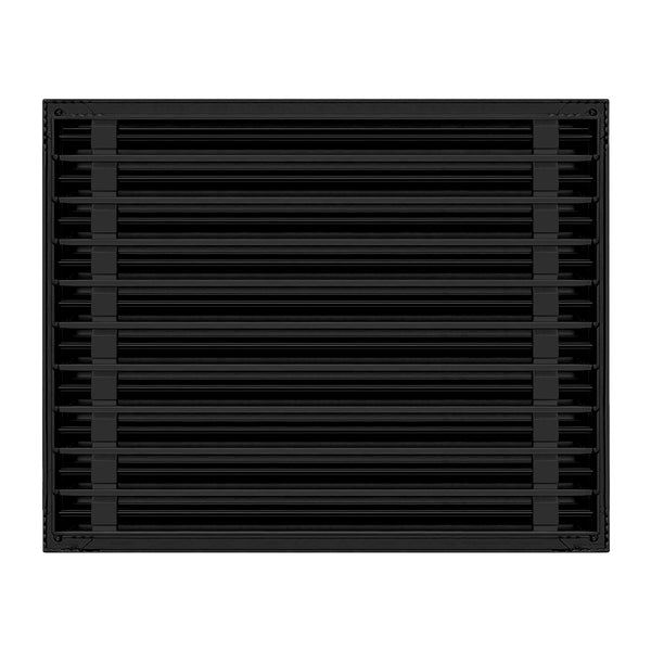 De atras de 25x20 Ventila Moderna de Color Negro para Aire Acondicionado - 25x20 Estandard Difusor Lineal - Texas Buildmart