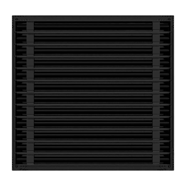 De atras de 25x24 Ventila Moderna de Color Negro para Aire Acondicionado - 25x24 Estandard Difusor Lineal - Texas Buildmart