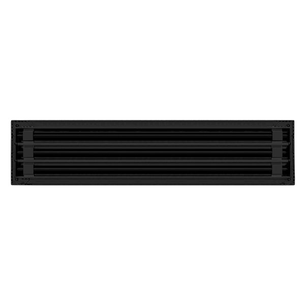 De atras de 26x6 Ventila Moderna de Color Negro para Aire Acondicionado - 26x6 Estandard Difusor Lineal - Texas Buildmart