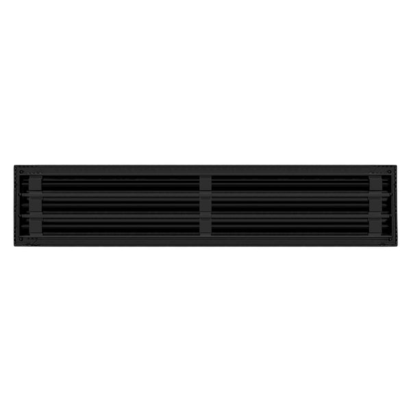De atras de 28x6 Ventila Moderna de Color Negro para Aire Acondicionado - 28x6 Estandard Difusor Lineal - Texas Buildmart