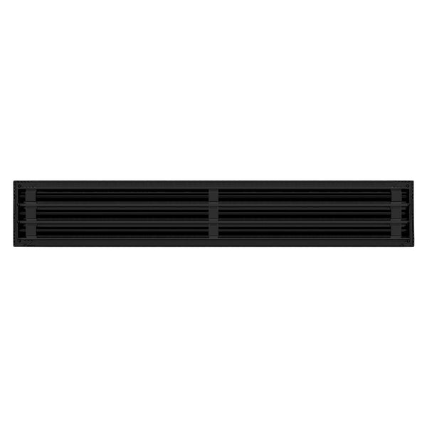 De atras de 30x6 Ventila Moderna de Color Negro para Aire Acondicionado - 30x6 Estandard Difusor Lineal - Texas Buildmart