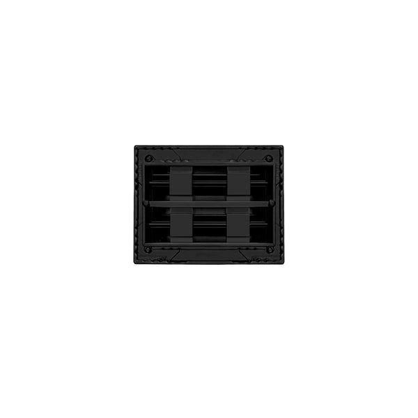 De atras de 6x4 Ventila Moderna de Color Negro para Aire Acondicionado - 6x4 Estandard Difusor Lineal - Texas Buildmart