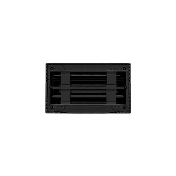 De atras de 8x4 Ventila Moderna de Color Negro para Aire Acondicionado - 8x4 Estandard Difusor Lineal - Texas Buildmart