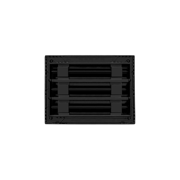 De atras de 8x6 Ventila Moderna de Color Negro para Aire Acondicionado - 8x6 Estandard Difusor Lineal - Texas Buildmart